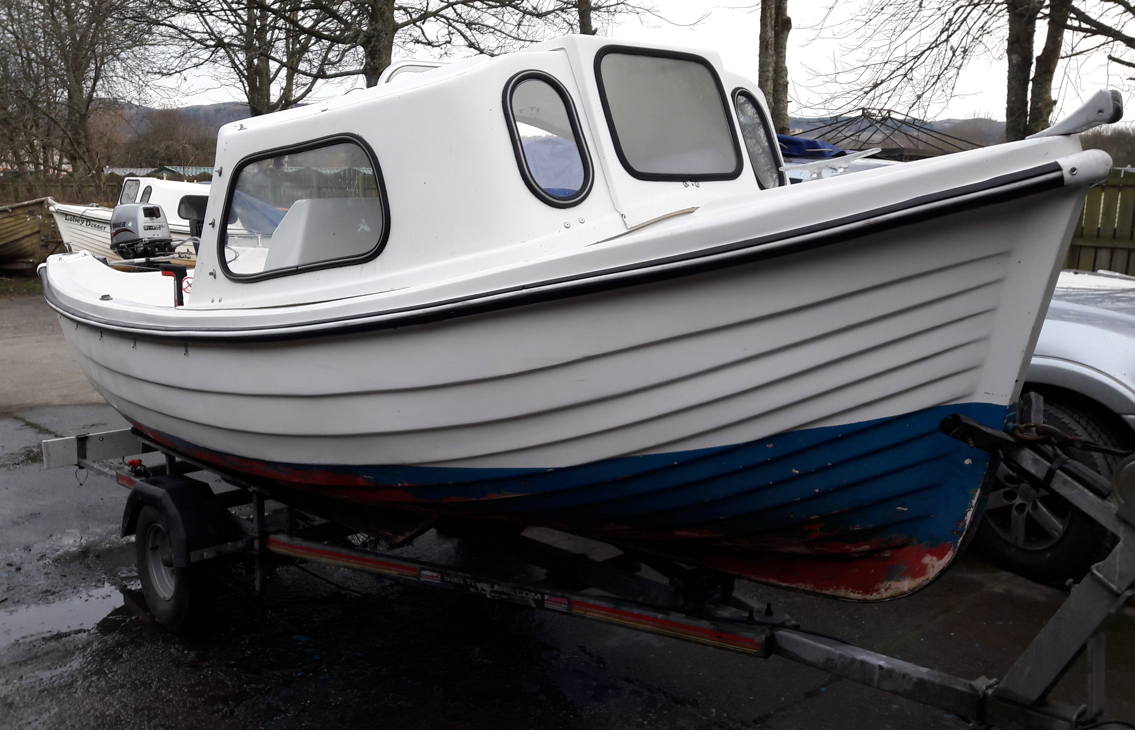 Arran 16 boat refit inc new engines seats cuddy and cover June 2017