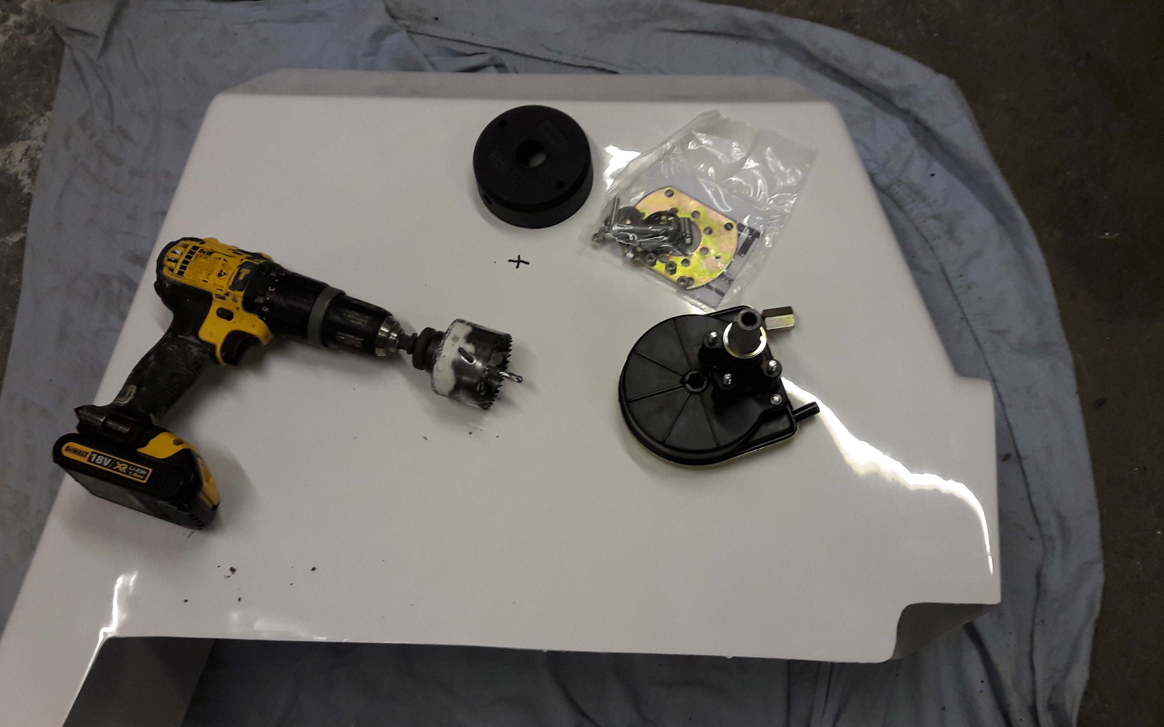 Fitting a steering console to an Arran 16 boat
