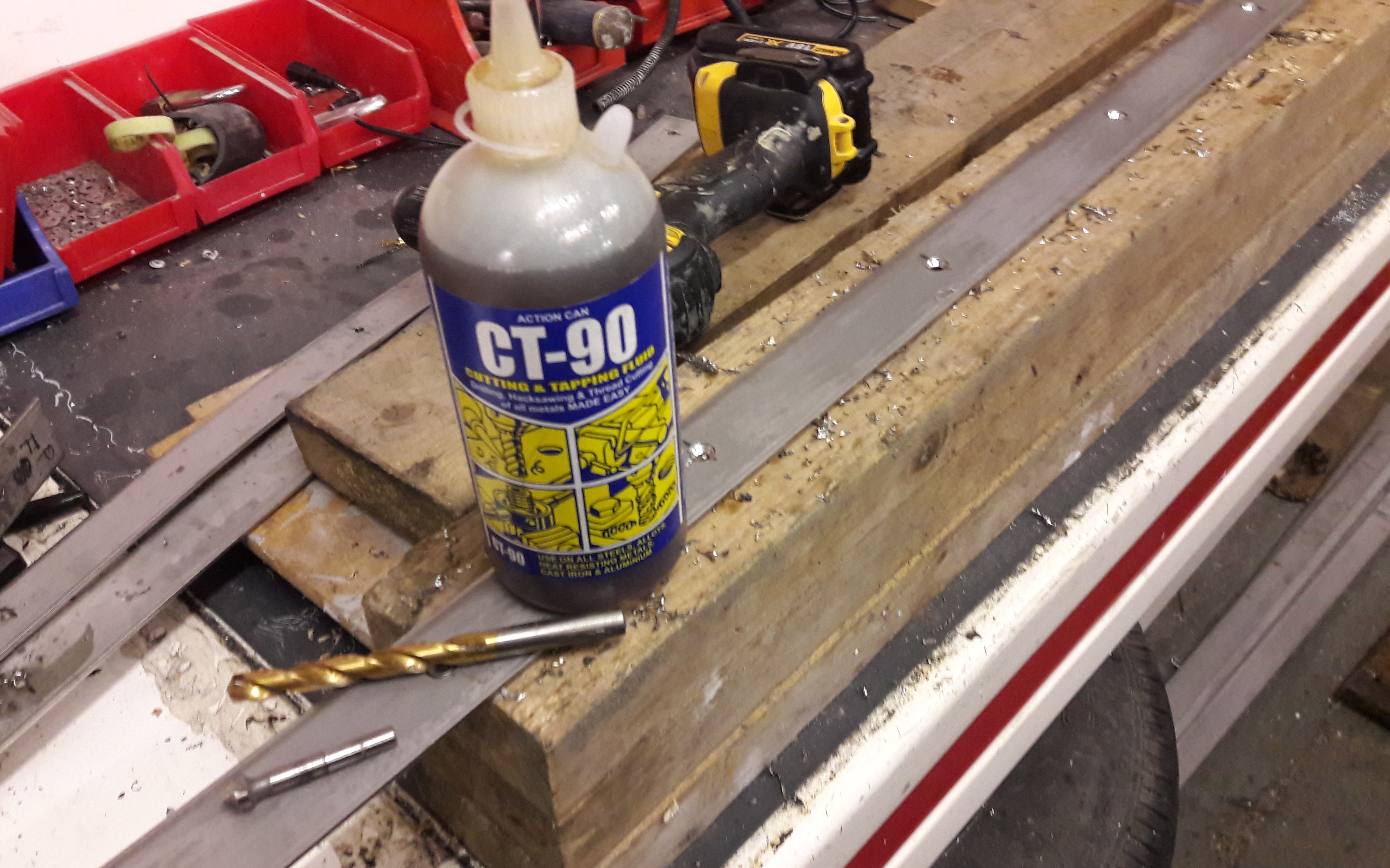 Making and drilling keel bands for an Arran 16