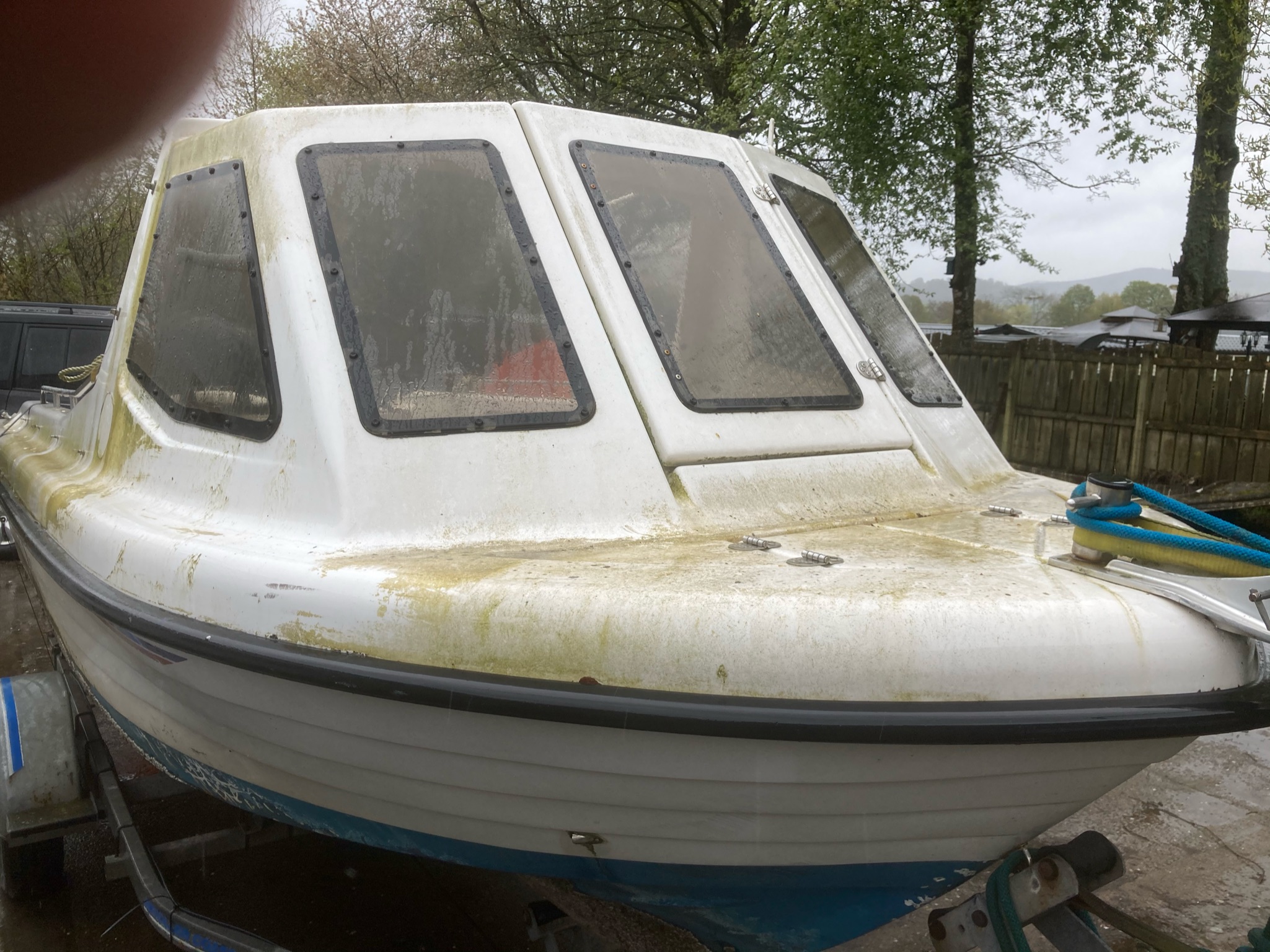 Warrior 165 Mercury 80hp and Indespension trailer
